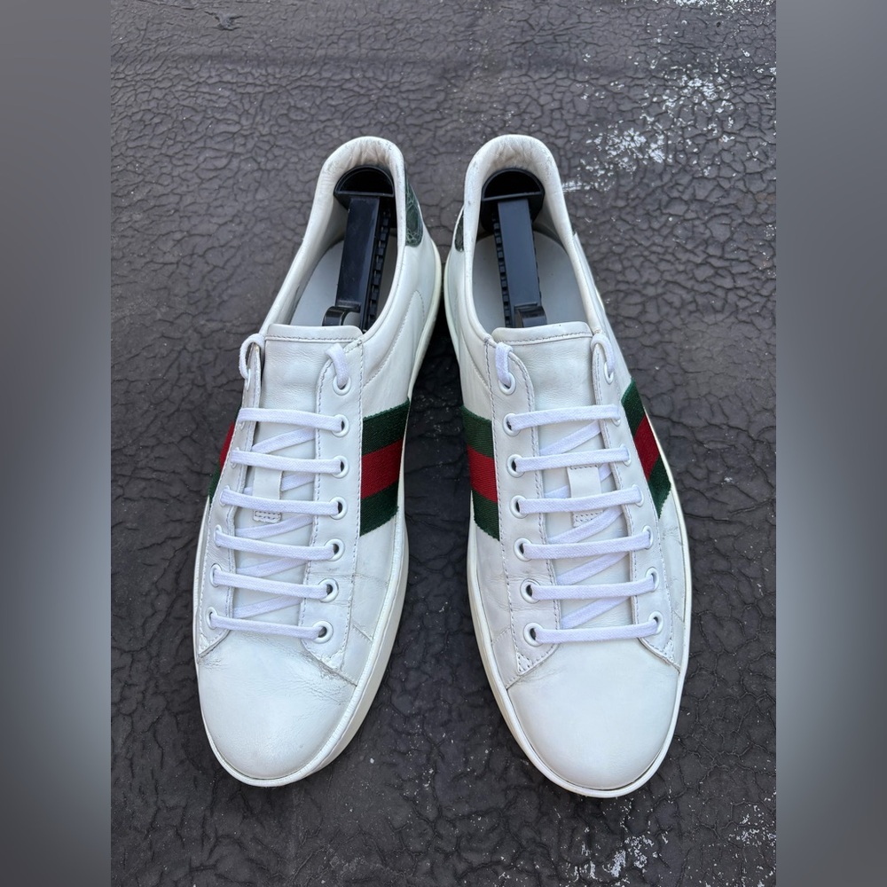 AUTHENTIC Gucci Ace Classic Sneakers Men US 9/9.5 - Picture 7 of 10